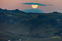 Full Moonrise from Dyrhólaey Promontory