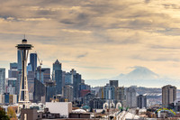 Kerry Park View Of City And Mt. Rainer